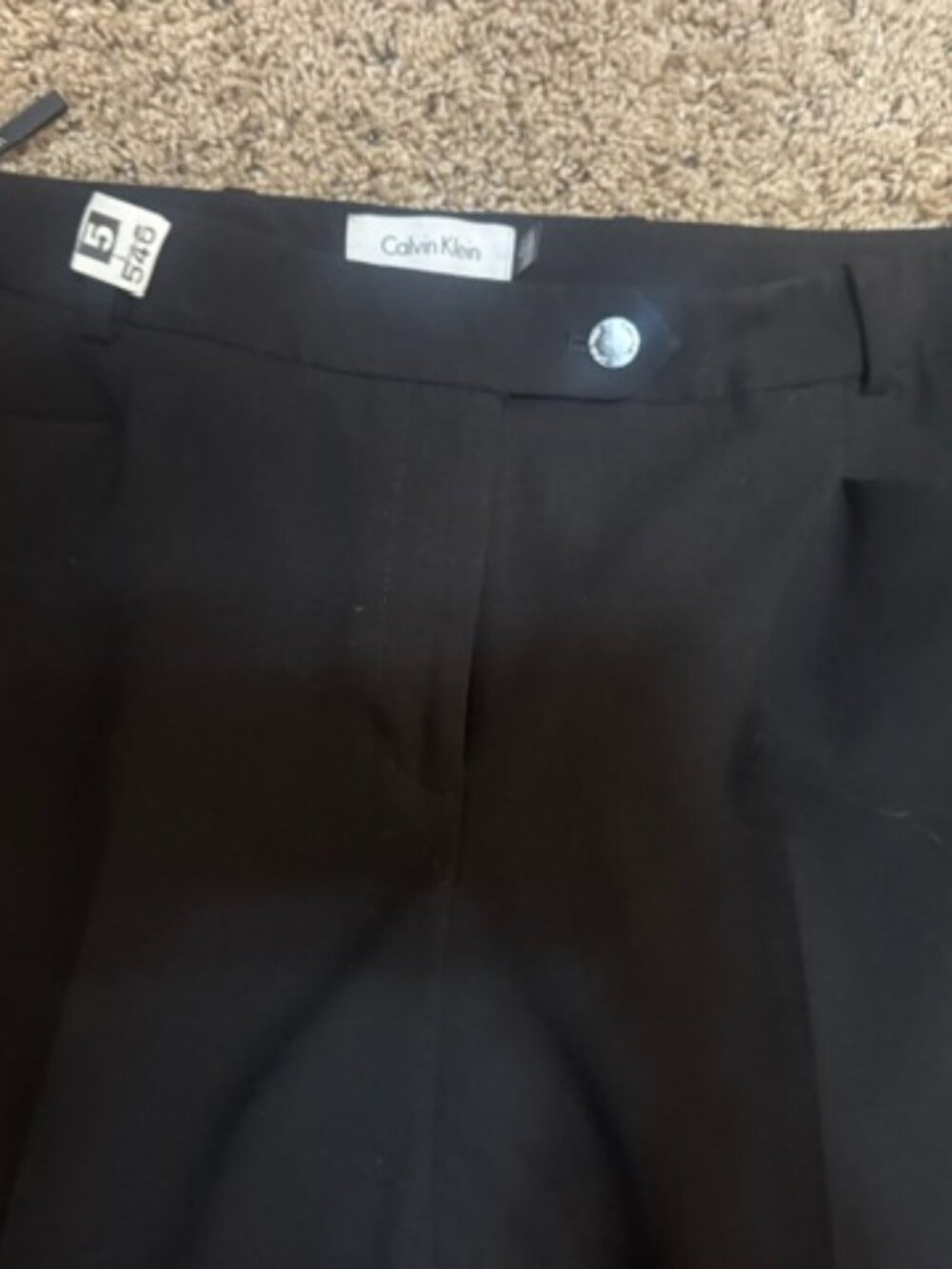 Black Calvin Klein Pants Modern Fit (Size 6) - Picture 2 of 4